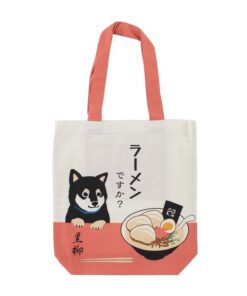 Tote Bag Shiba Dog with Tonkotsu Design