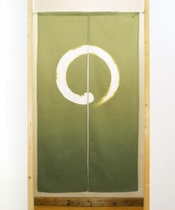 Enso Bokashi Noren Japanese Curtain: Zen-Inspired Elegance