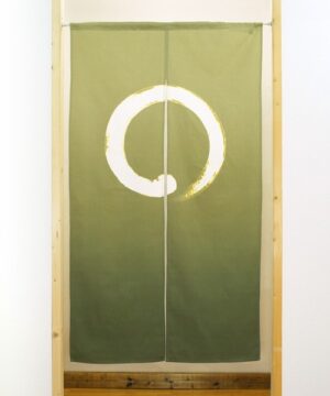 Enso Bokashi Noren Japanese Curtain: Zen-Inspired Elegance