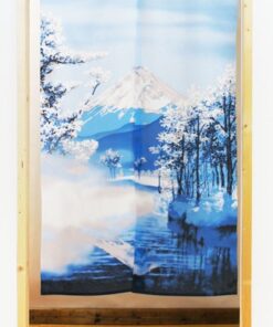 Noren Japanese Curtain Featuring Mt. Fuji: A Breathtaking Scene