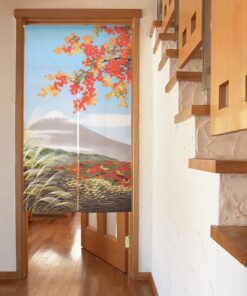 Noren Japanese Curtain for the Autumn Season: Nature's Elegance