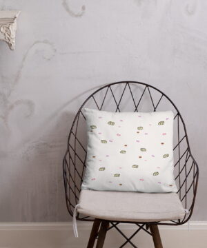 Tofu and fish Pillow (white)