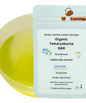 Organic Tamaryokucha (Curly Japanese green tea) 10g travel size bag