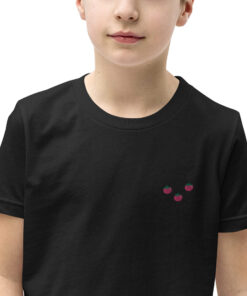Youth Short Sleeve T-Shirt Embroidered tomatoes