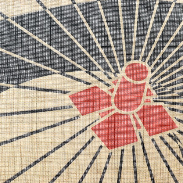 noren curtain hemp style design close up