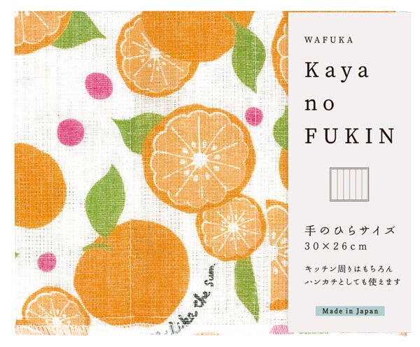 kaya no fukin dishcloth oranges 30x26cm