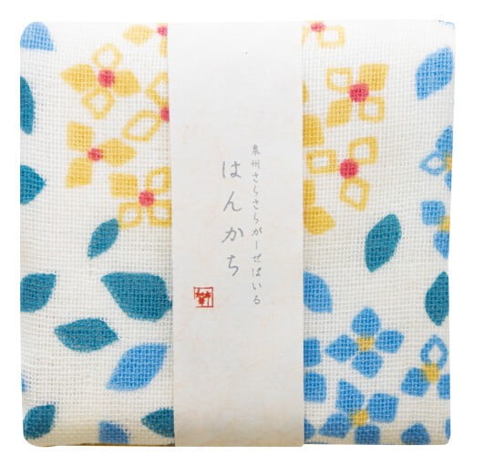 Wafuka Gauze Hand Towel - Flower 23x23cm