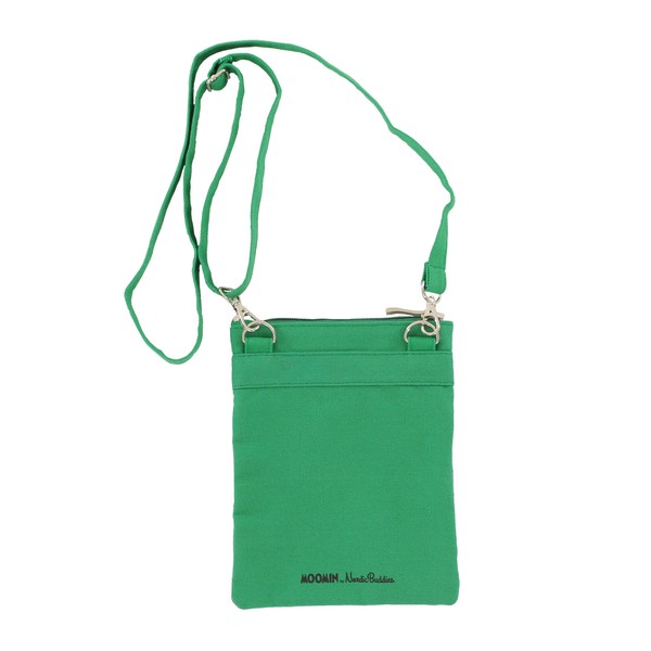 japanese shoulder bag green moomin 16x21cm back view