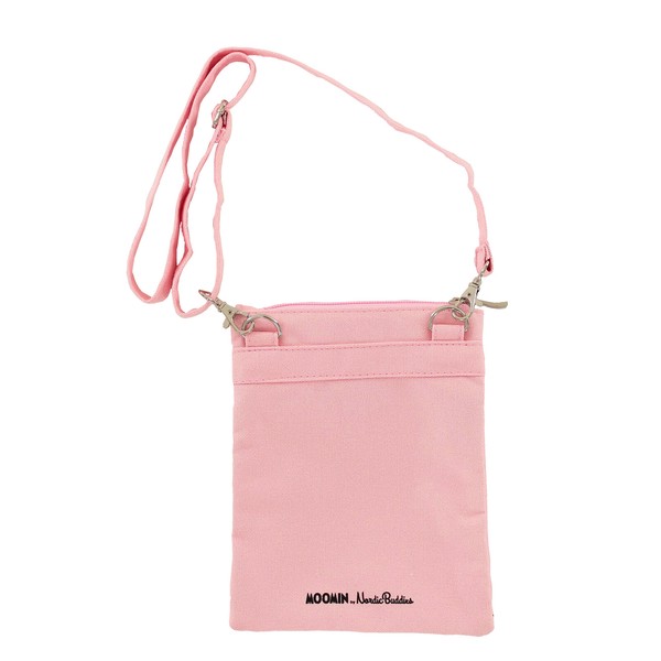 japanese shoulder bag pink moomin 16x21cm back view