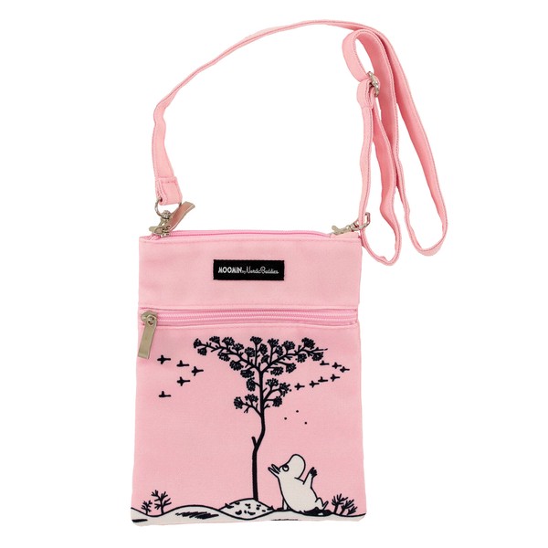 japanese shoulder bag pink moomin 16x21cm front view
