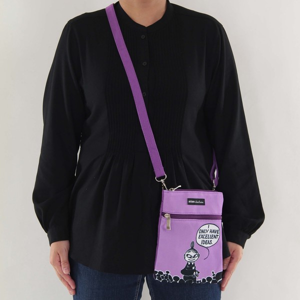 japanese shoulder bag pink moomin in use
