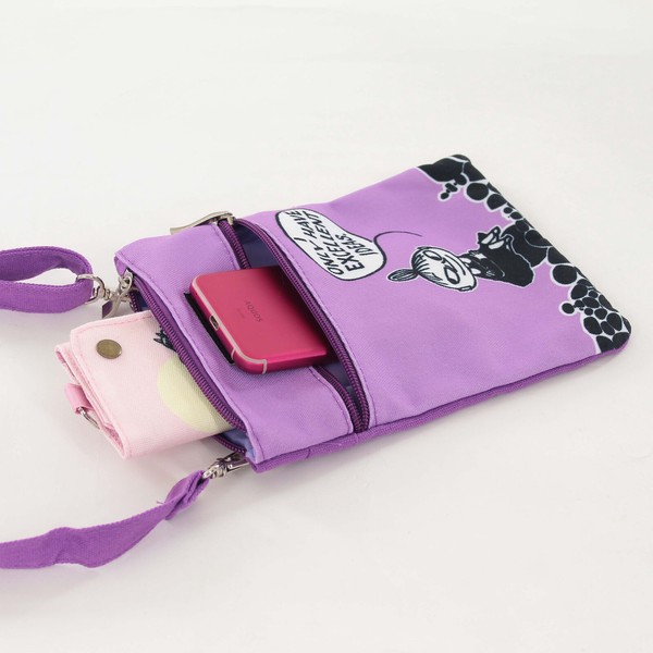 japanese shoulder bag pink moomin storage capacity