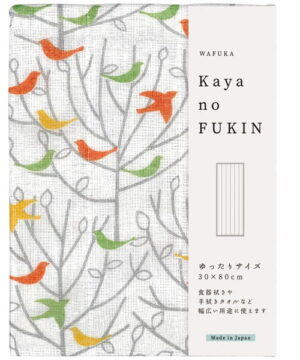 kaya no fukin dishcloth bird forrest 30x80cm