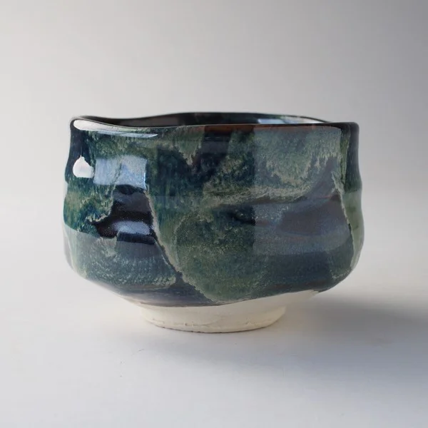 matcha tea bowl dark night front view1