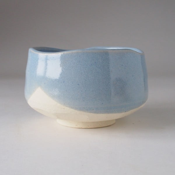 matcha tea bowl ocean blue front view1