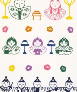 tenugui hand towel checked hina festival 33x90cm