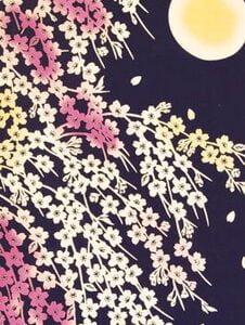 tenugui hand towel cherry blossom at night 33x90cm