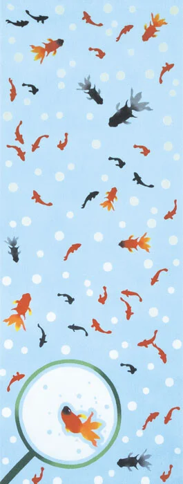 tenugui hand towel goldfish 33x90cm