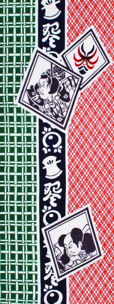 tenugui hand towel kabuki 33x90cm