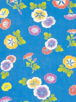 tenugui hand towel morning glory arrow pattern 33x90cm