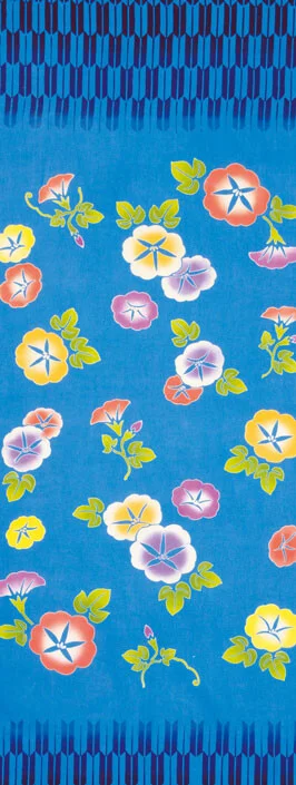 tenugui hand towel morning glory arrow pattern 33x90cm