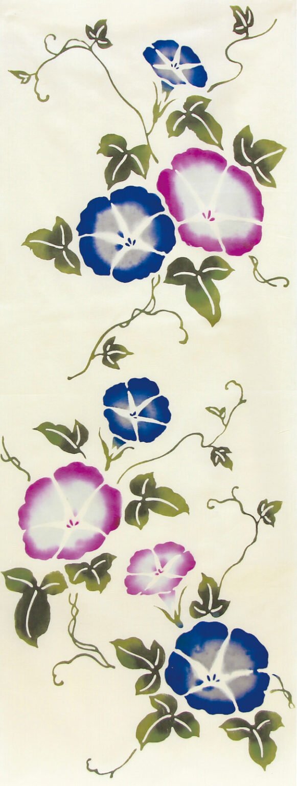 tenugui hand towel vine morning glory 33x90cm