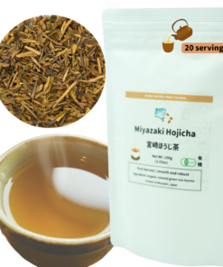 Miyazaki's Finest Organic Hojicha Loose Leaf tea (Roasted Japanese green tea) -100g bag