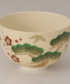 KyoKiyomizu ware Goldencup St. John's wort (Hypericum Patulum) Matcha Bowl portrait