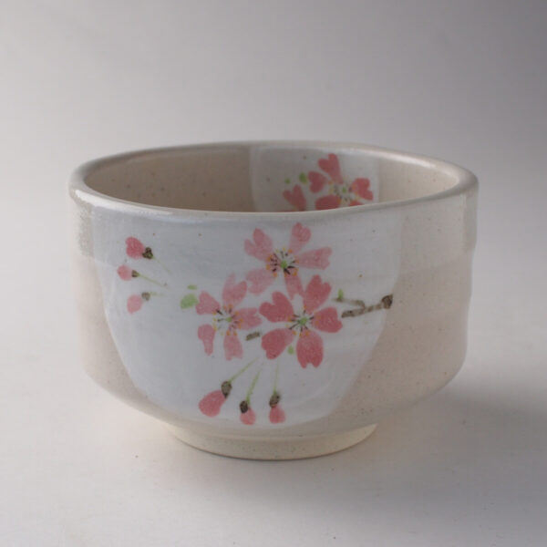 Mino ware Cherry Blossom Half Moon Matcha Bowl design image