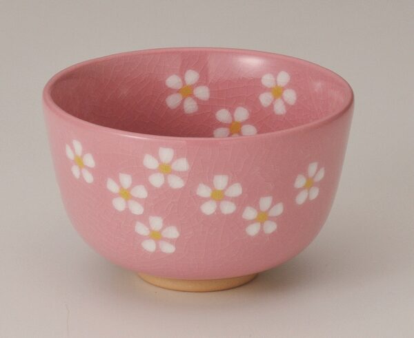 Mino ware Japanese Teacup Pink Matcha Bowl design