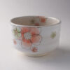 Mino ware Modern Cherry Blossoms (Orange) Matcha Bowl Portrait