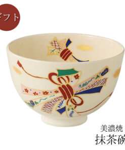 Mino ware Ninsei Knot Maccha Bowl Design Portrait (1)