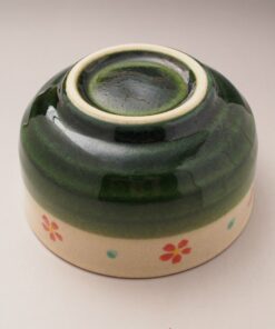 Seto ware Oribe Koka Matcha Bowl from bottom side