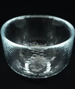 tokyo glass matcha bowl angle black