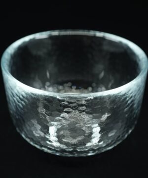 tokyo glass matcha bowl angle black tokyo glass matcha bowl angle black