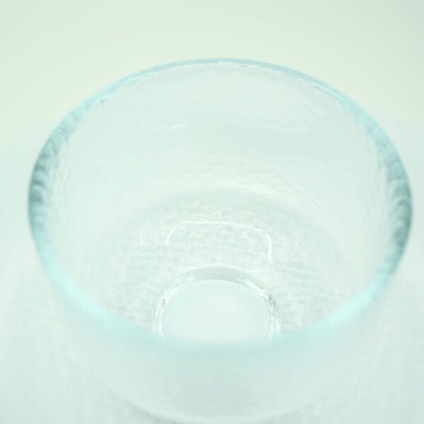 tokyo glass matcha bowl angle view
