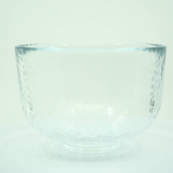 tokyo glass matcha bowl white background