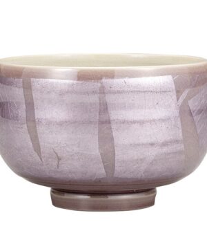 Kutani Ware Lavender Mist Japanese Matcha Bowl