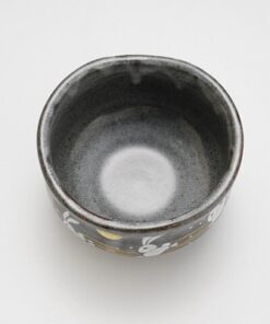 Kutani Ware Moon Rabbit Matcha Bowl Inside
