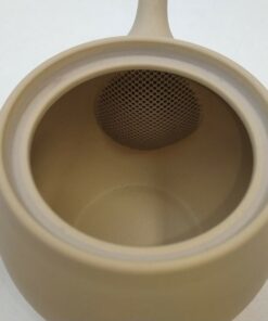 Tokoname ware 300ML Tall Beige Teapot -MIJ from inside