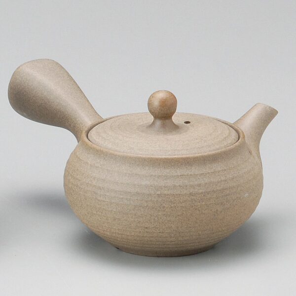 Tokoname ware Morimasa Teapot - Sand - MIJ from front