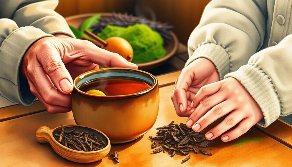 roasted nutty low caffeine tea