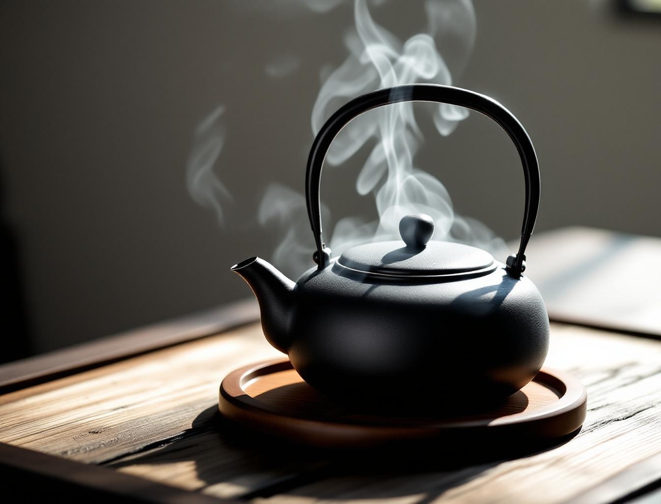 Japanese Nambu tekki cast iron tetsubin kettle with traditional arare pattern — buying guide