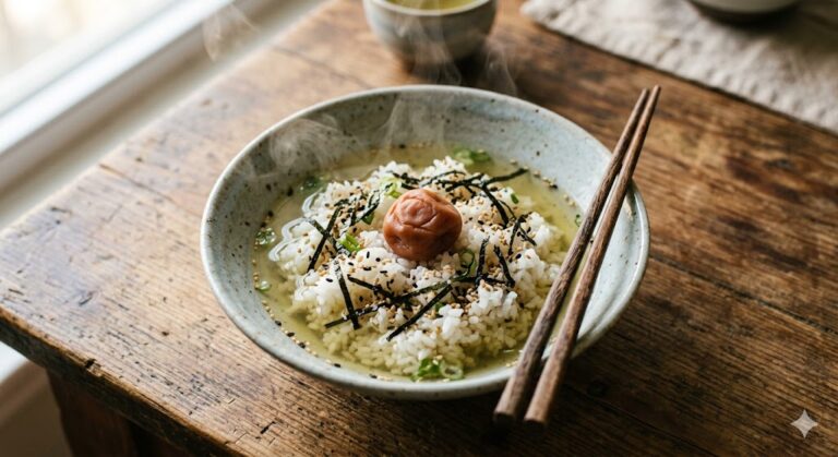 What makes genmaicha chazuke the ultimate comfort food in Japanese home cooking?
